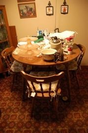 Oak Kitchen Table & Chairs 