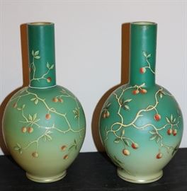 Pair Webb Vases