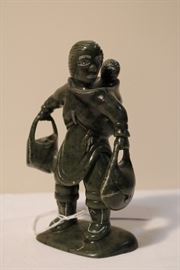 "Woman with Child" Jobie Iqaluq 6.5"