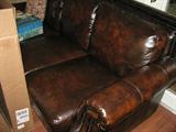 Leather Sofa and Chair