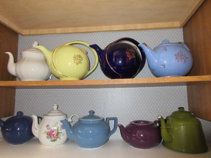 Some of many more tea pots