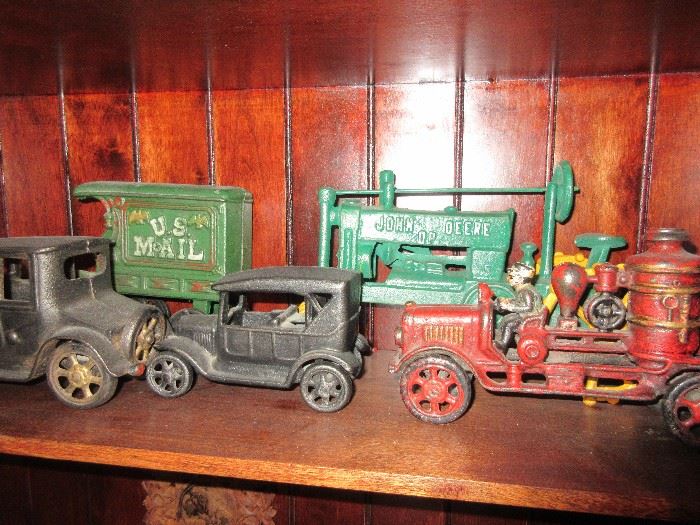 vintage and some newer cast iron toys