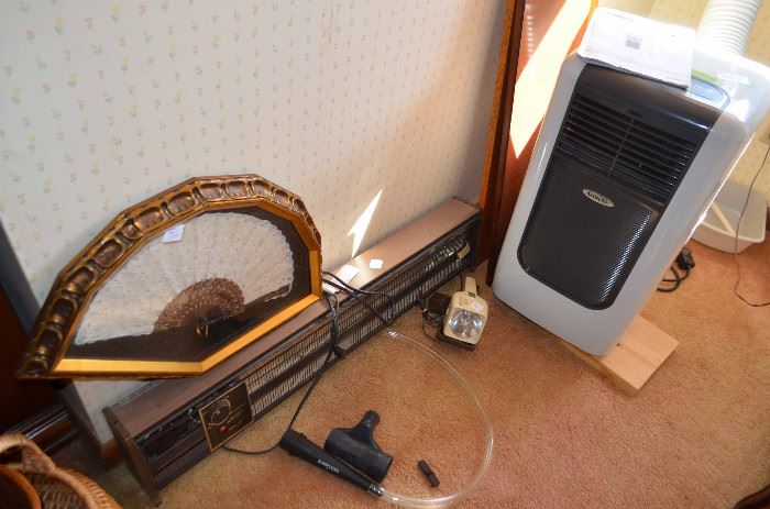 floor heater; AeonAir portable air conditioner 
