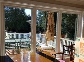 Anderson E Series (Eagle) low e-4 windows.  2 slide open.  Center is stationary.  29.25 x 59