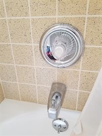 Upper bath shower fixtures