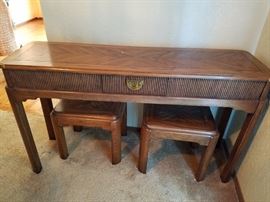 Console table (other matching pieces).  NO maker