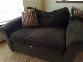 Chocolate brown sofa and loveseat.  Pacific Furniture Industries.  Very good condition.  