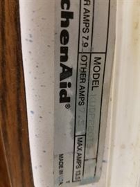 Kitchen Aid dishwasher KUDP220T3 