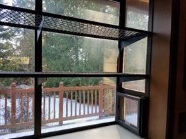 Kitchen greenhouse window