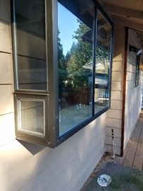 Outside kitchen greenhouse window