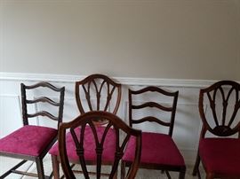 Bassett dining chairs (10)