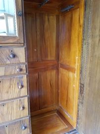 Antique armoire with mirror