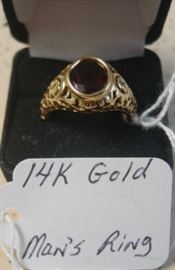 14K Gold Man's Ring