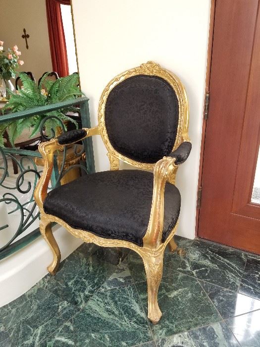 Authentic antique French armchair