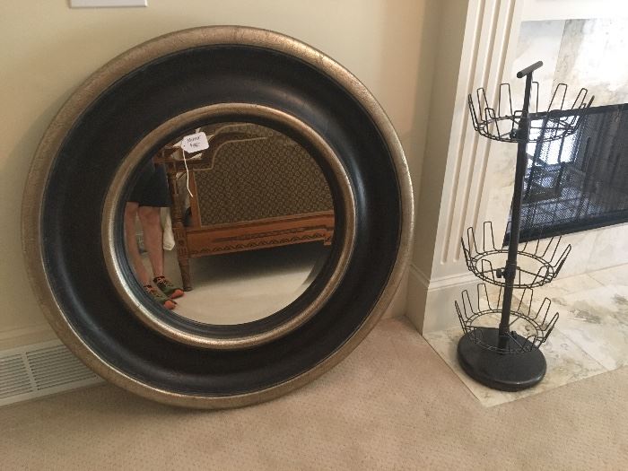 Round hanging mirror ($190)