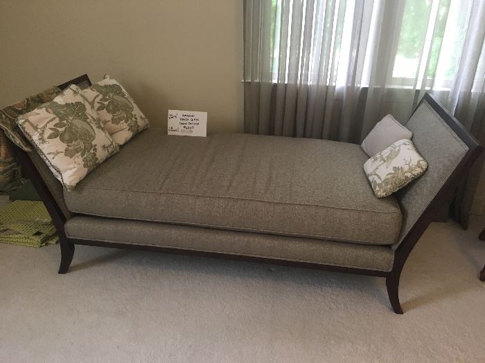 Baker Furniture Co. Settee (down-filled) ($680) includes pillows