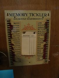 Inside the Hoosier Cabinet Door Features a Memory Tickler