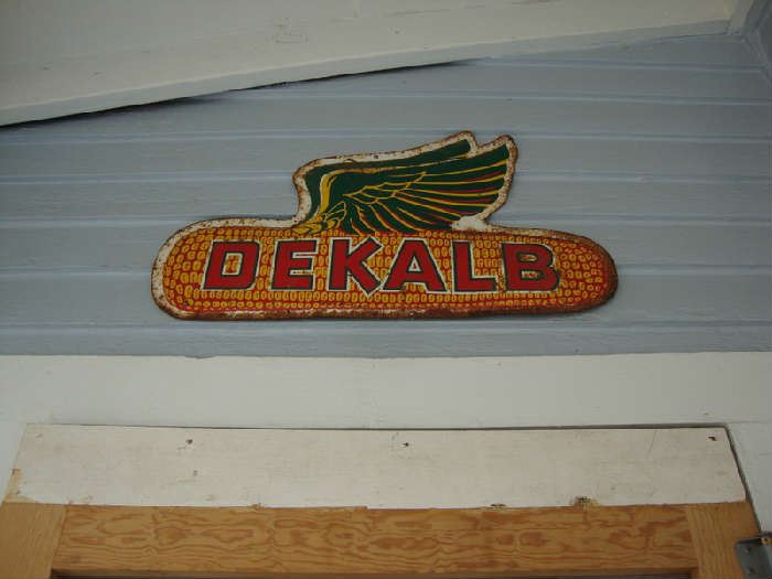 Vintage Metal DeKalb Corn Sign