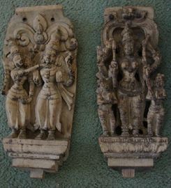 Carved Wooden Figures from India Circa 1860