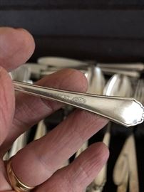 Set of Silver Plate flatware