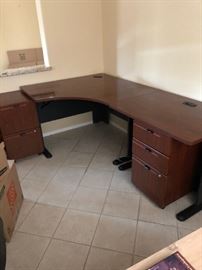 Quality Office set up with matching file cabinets