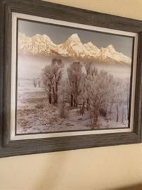 Winter Mountain Scene