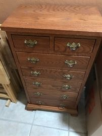 another view of 7 drawer jewelry cabinet