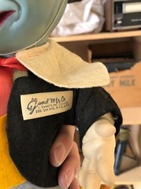 Vintage Disney Jiminey Cricket doll
