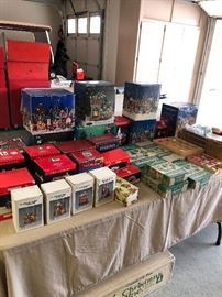 All Christmas Villages and Vintage ornaments