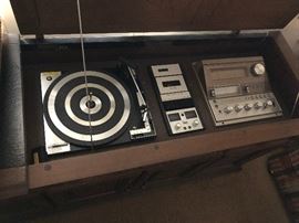 Vintage Hi- Fi in cabinet
