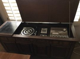 Turn table, 8 track and cassette