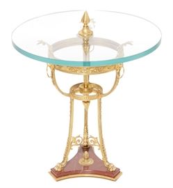 6. Empire Style Gilt Bronze Side Table