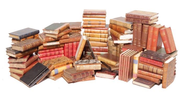 11. Assorted Leather Bound Antique Books