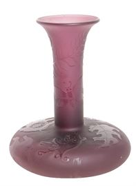 24. Emile Galle Art Glass Cameo Vase