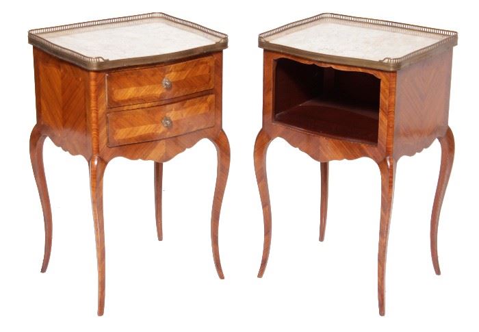 43. Louis XV Style Complementary Bedside Cabinets