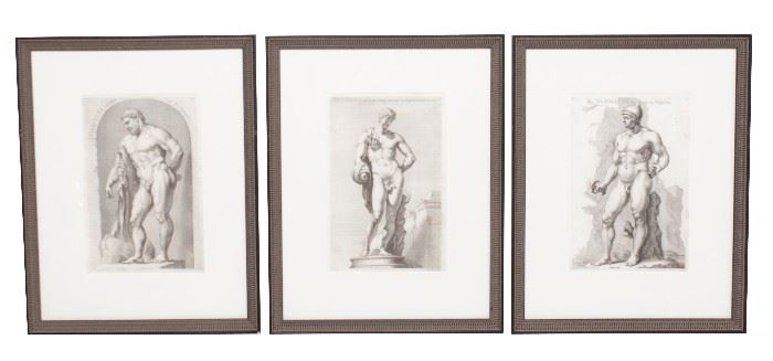 348. Three 18th C Classical Engravings