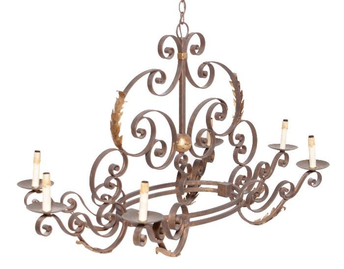356. Wrought Iron Chandelier