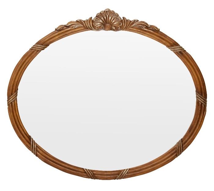 373. Carved Oval Mirror