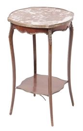 392. French Marble Top Stand