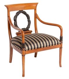 393. Neoclassical Style Armchair