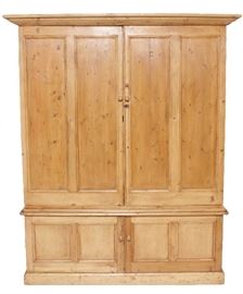 423. Large Antique English Pine Cabinet