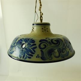 425. Delft Style Hanging Fixture