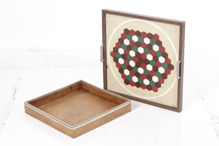 454. Misc. Lot of Two Serving Trays