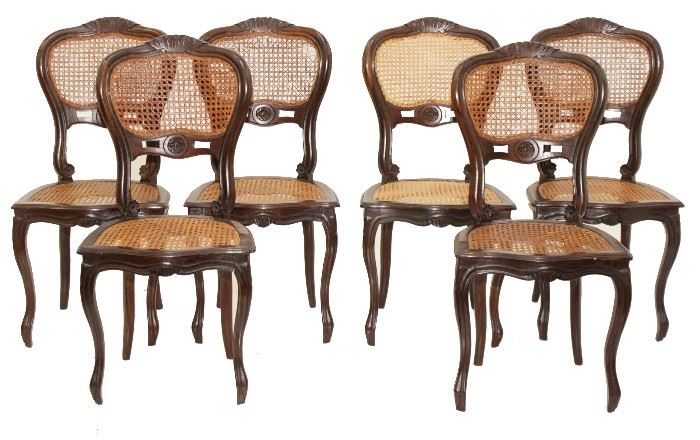 457. Set of 6 Mahogany Chairs