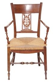 470. French Provincial Open Armchair