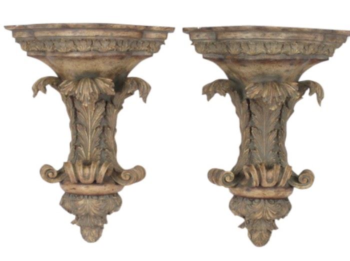 474. Pair of Contemporary Wall Brackets