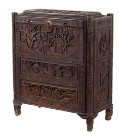 473. Chinese Carved Camphor Chest