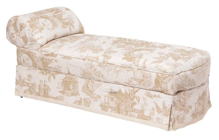 491. Upholstered Storage Base Chaise