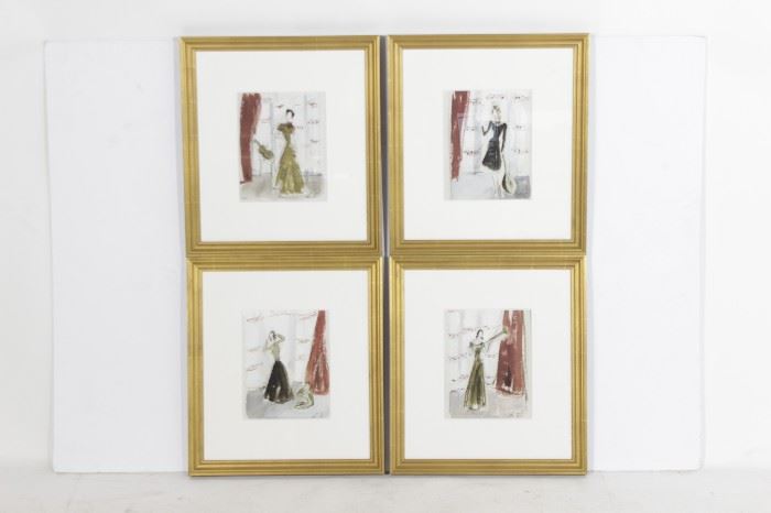 529. Four Framed Fashion Pictures