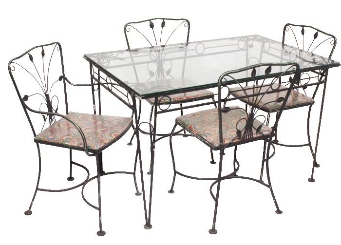 577. Wrought Iron Patio Set